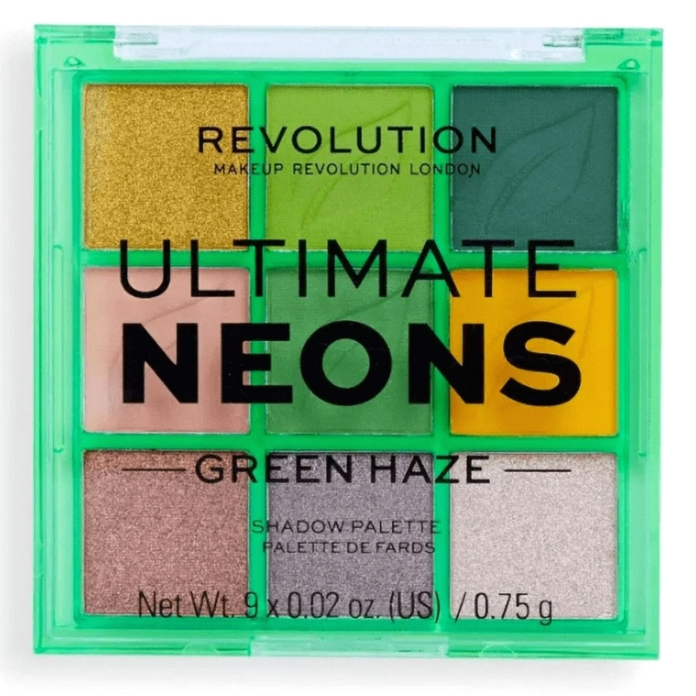 Revolution Ultimate Neons Green Haze Palette New In Original Packaging